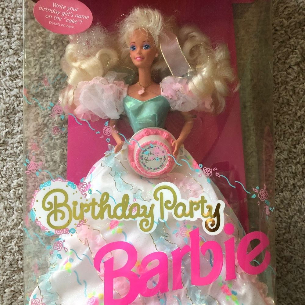 Vintage Beautiful Birthday Party Barbie NIB